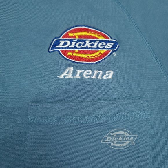 Dickies Performance Temp-IQ Tshirt With Dickies Arena Embroidered Teal Size M - Picture 3 of 8